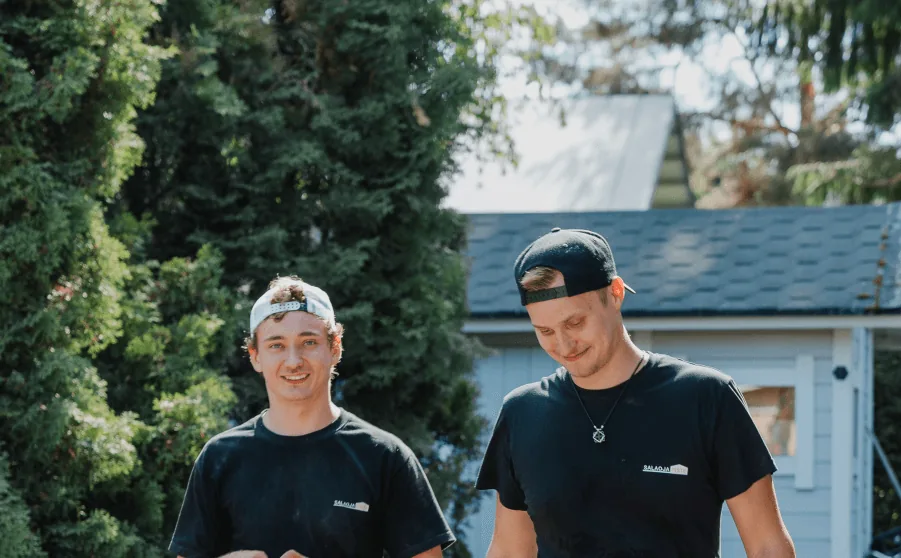 Salaojatyö työmaalla